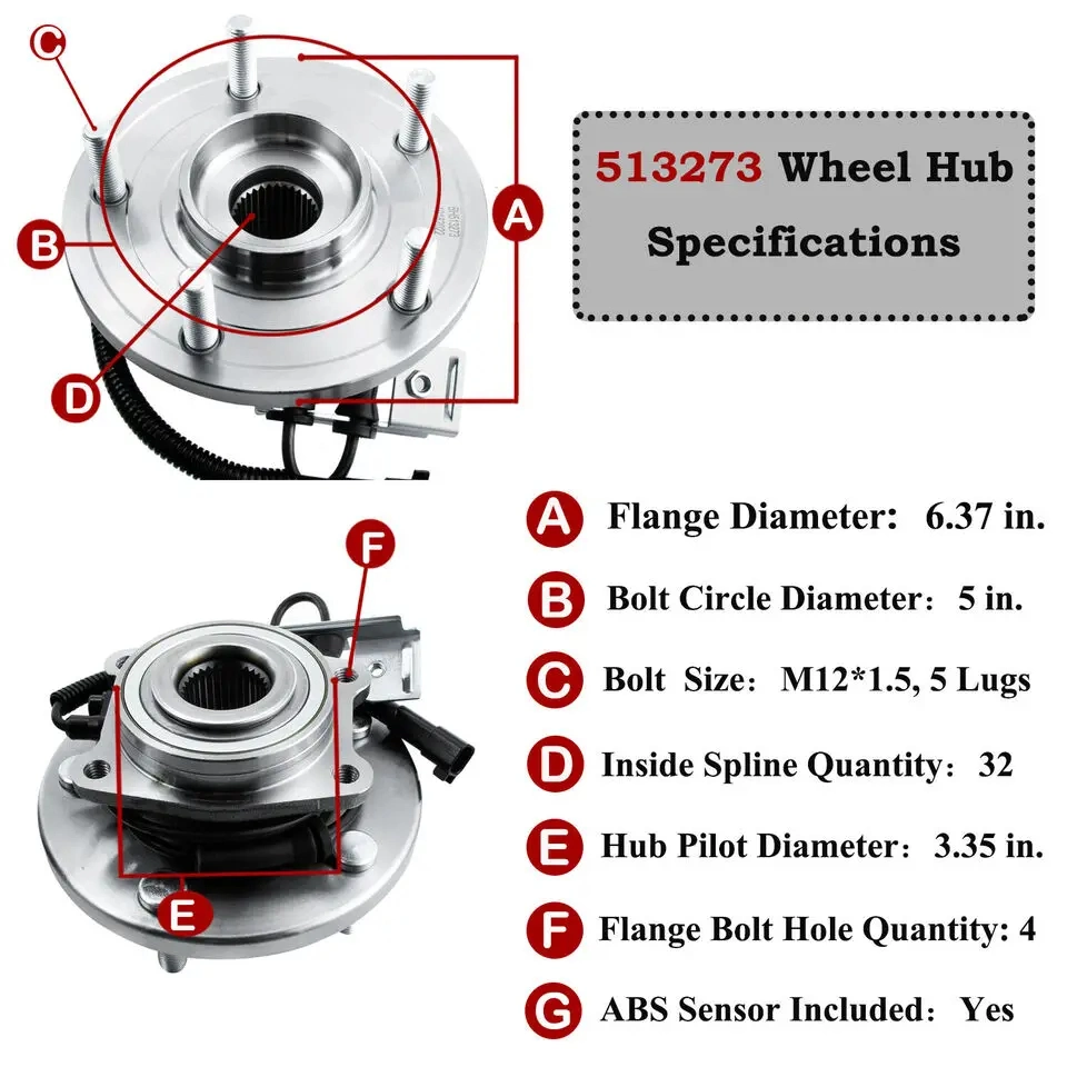 ABS Wheel Hub Bearing Manufacturer Wheel Hub Bearing for 2008-2011 Dodge Grand Caravan Chrysler Town &Country