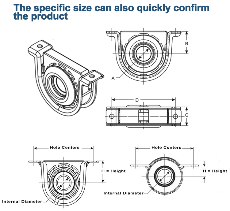 High Quality Auto Parts Center Support Bearing Propeller Driveshaft 42532295