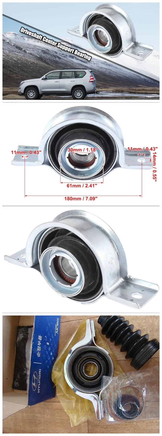 Car Parts Automotive Driveshaft Carrier Bearings