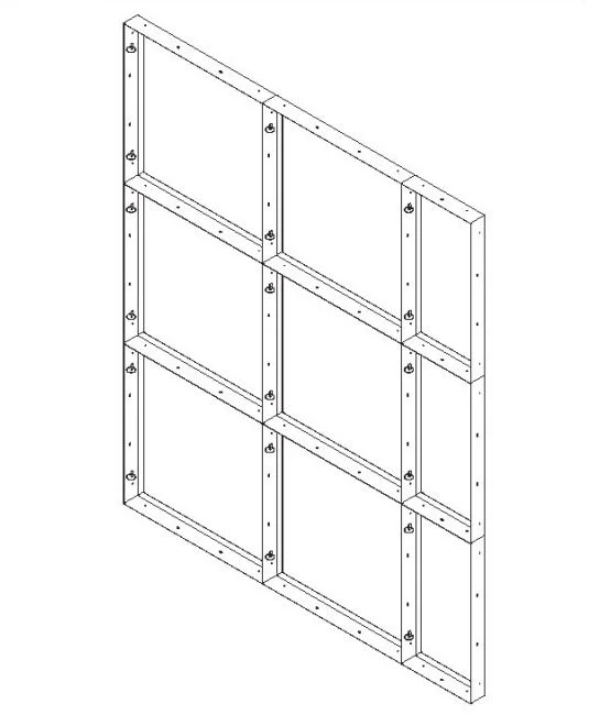 Hot Selling Air Filter Carbon Filter Installing Frame Unit for Centralized Ventilation or Central Air Conditioning System