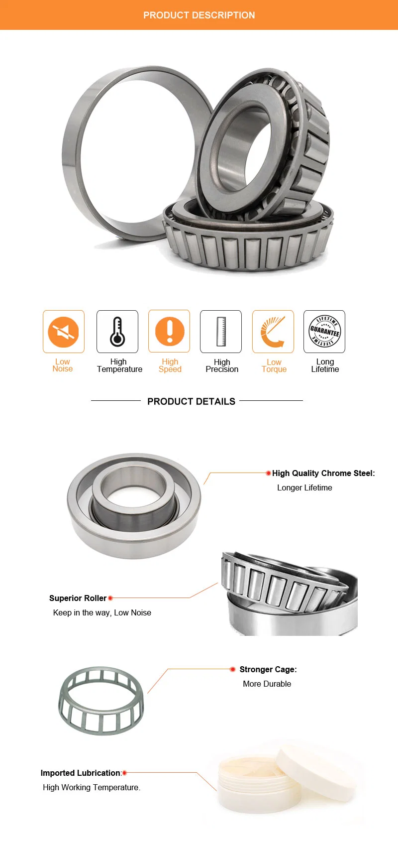 15123/15245 L44643X/10 (o-ring &amp; seal) Lm501349/10 Drive Shaft Center Bearing Support for Mitsubishi