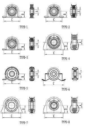 Aftermarket Drive Shaft Center Bearing for Hino FL3h FM3h H04-7D 37235-1220 37235-1120 37235-1200 Drive Shaft Support Bearing