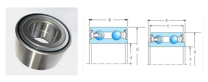 Auto Parts Front Rear Axle Wheel Hub Bearing Nskfagtimkenskfinakoyo Dac255242 Dac25520037 Dac28580042 Dac32720345 Double Row Angular Contact Ball Roller Bearing