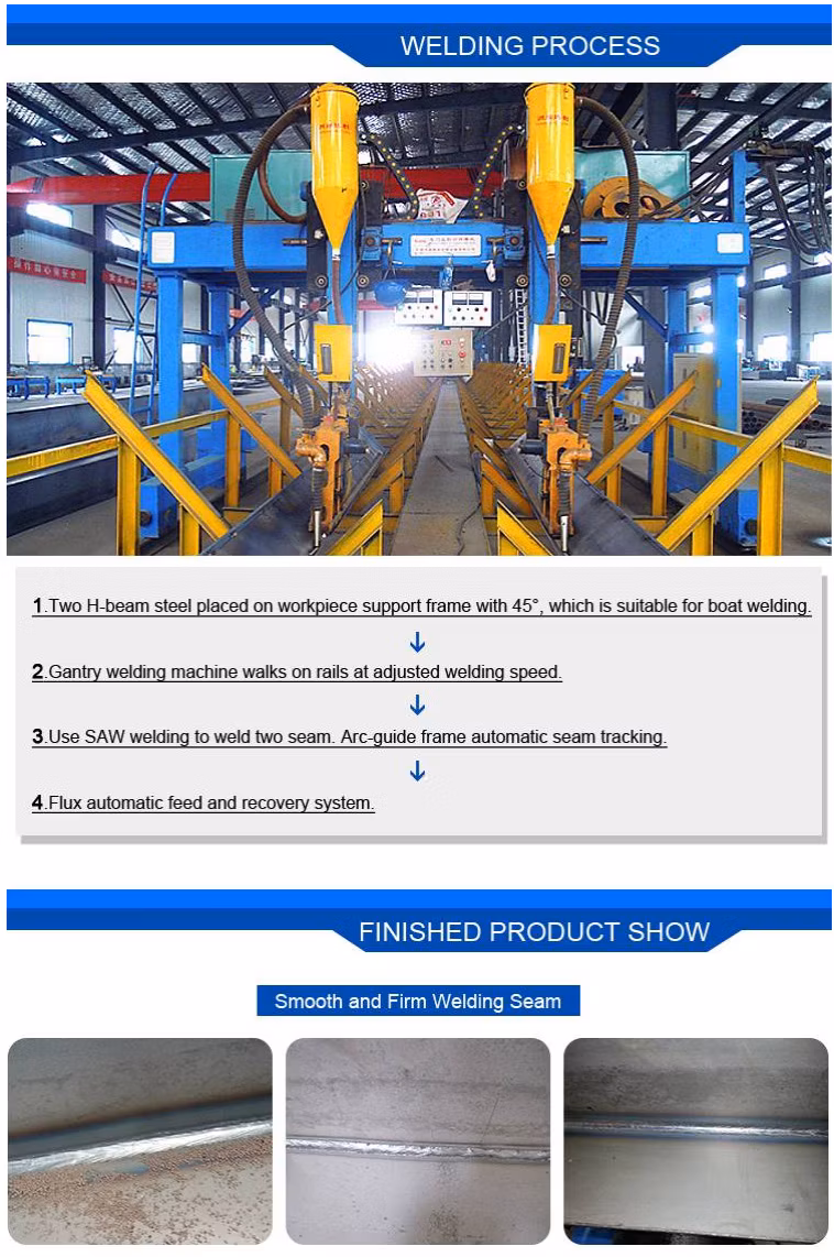 Steel Plate H Beam Welding Line CNC Flame Plasma Cutting Machine
