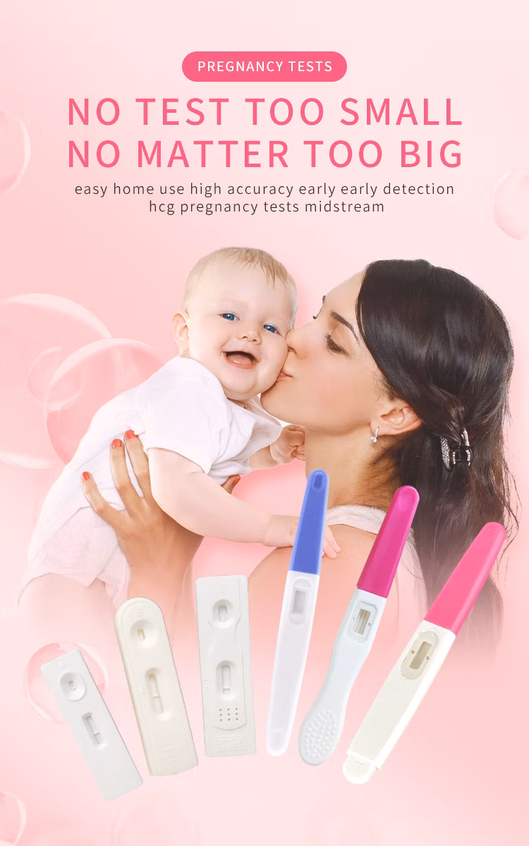 rapid test manufacturer early signs pregnancy hcg midstream test wholesale with good quality