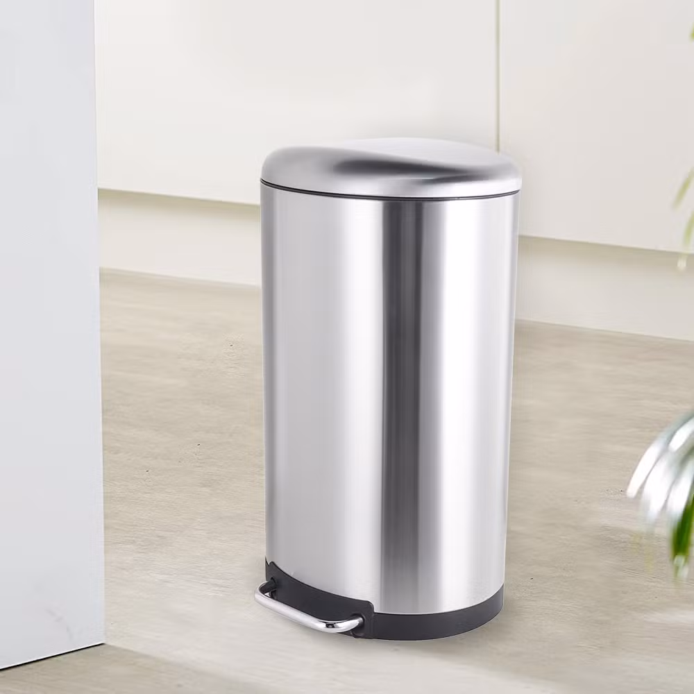 New Arrival Commercial Factory Modern Trash Bin Stainless Steel Garbage Can
