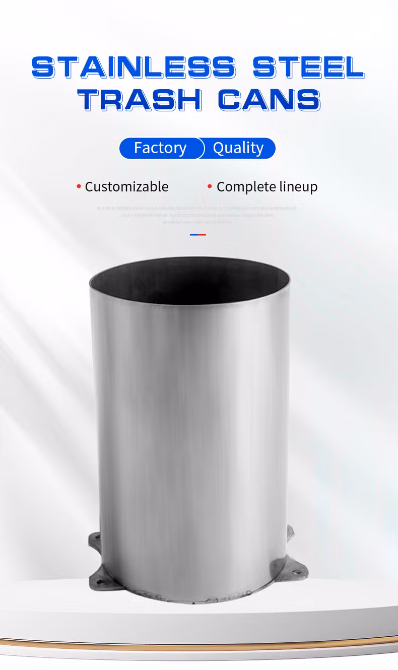 Original Quality Manufacturer Commercial Use 8L Hot Sale Stainless Steel Trash Litter Bin