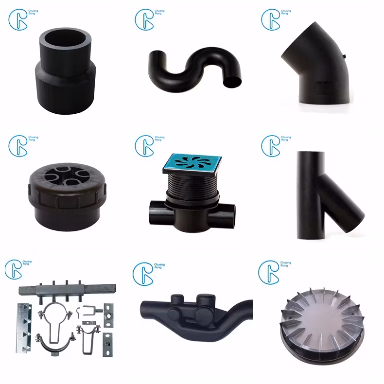 Pn6 50mm HDPE Drainage Fittings Siphon Pluvia Roof Outlet for Gutters
