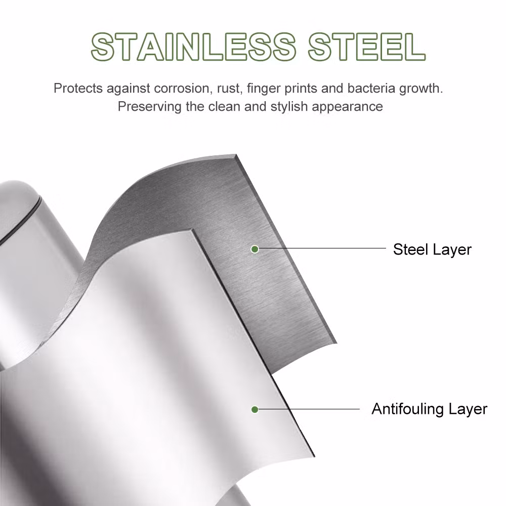 New Arrival Commercial Factory Modern Trash Bin Stainless Steel Garbage Can
