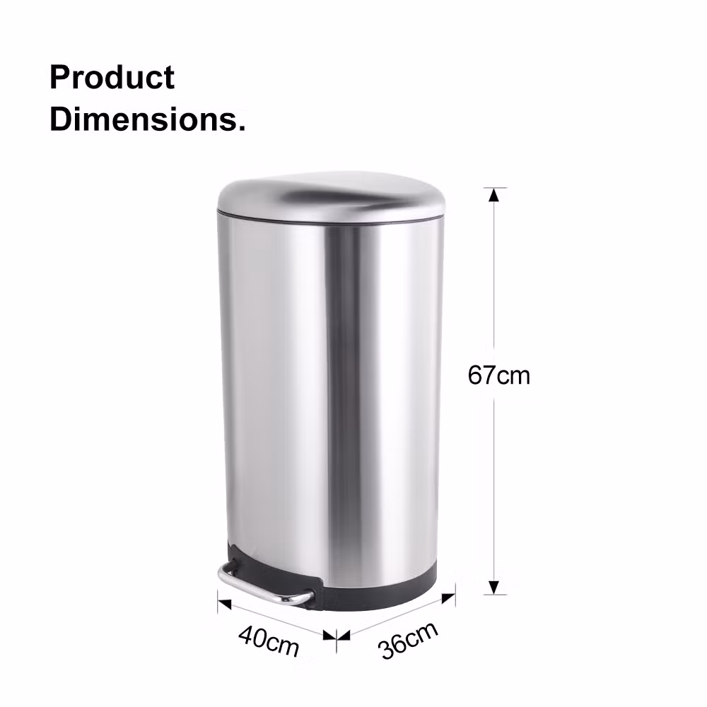 New Arrival Commercial Factory Modern Trash Bin Stainless Steel Garbage Can