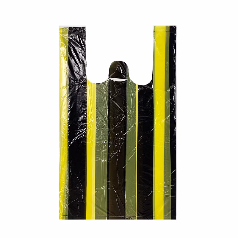 Biodegradable PE HDPE PLA Dog Poop Diaper Nappy Vest Food Packaging Drawstring Trash Rubbish Garbage Plastic T-Shirt Bag
