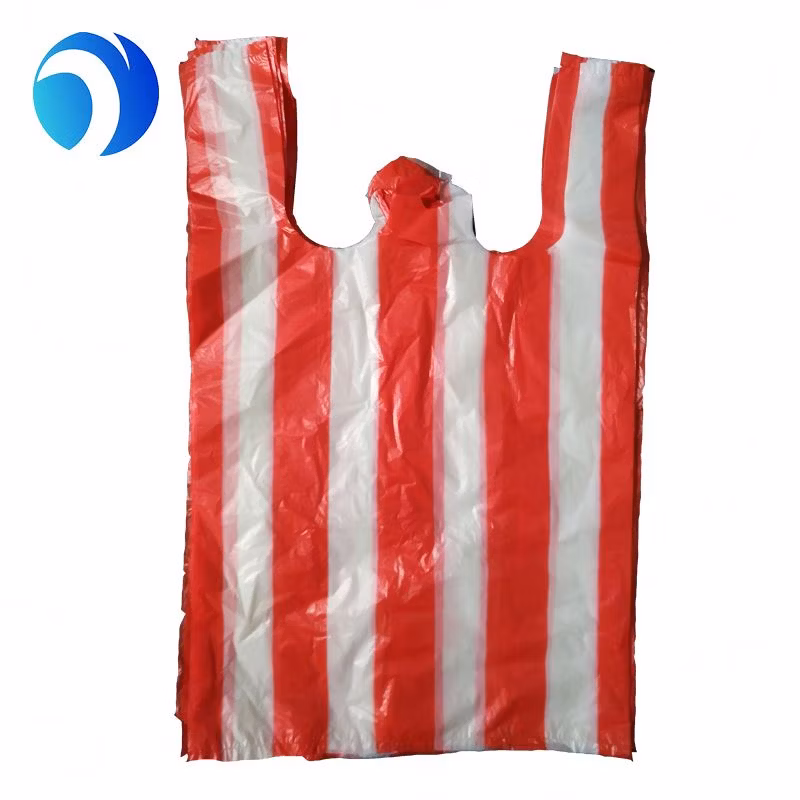 Biodegradable PE HDPE PLA Dog Poop Diaper Nappy Vest Food Packaging Drawstring Trash Rubbish Garbage Plastic T-Shirt Bag