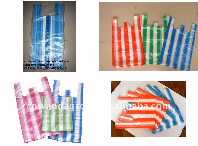 Biodegradable PE HDPE PLA Dog Poop Diaper Nappy Vest Food Packaging Drawstring Trash Rubbish Garbage Plastic T-Shirt Bag