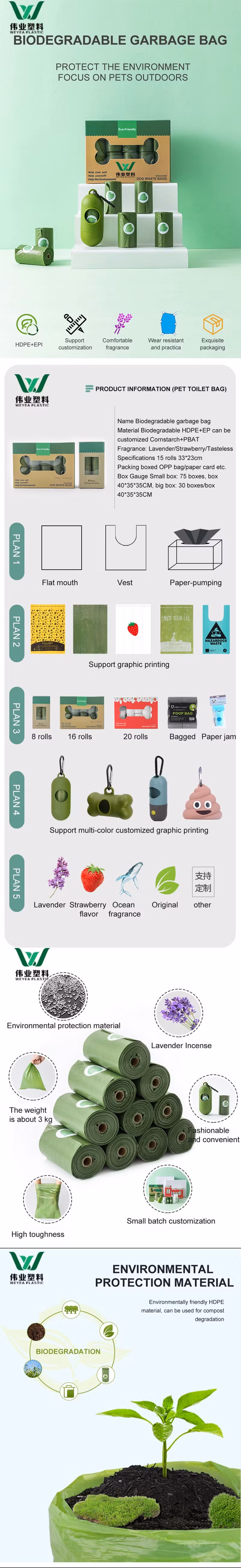 Waste Bins with Trash Bag 1000 Pet Waste Dog Poop Bags with Two Dispensers