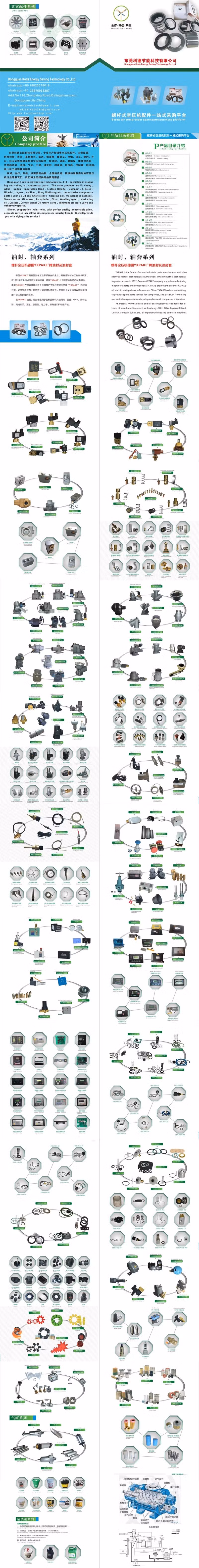 Manufacturer Screw Air Compressor Parts Air Compressor Cooler Sullair Atlas Ingersoll Rand Spare Parts 1613950900