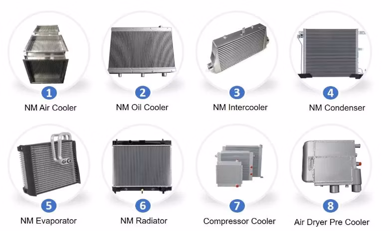 Custom Industrial Intercooler Water Cooled Intercooler Full Aluminium Radiator