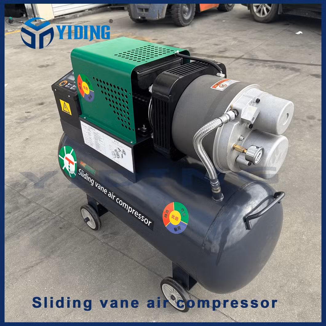 New 3kw 10bar Sliding Vane Air Cooling Direct Driven Compressed Machine Compressor