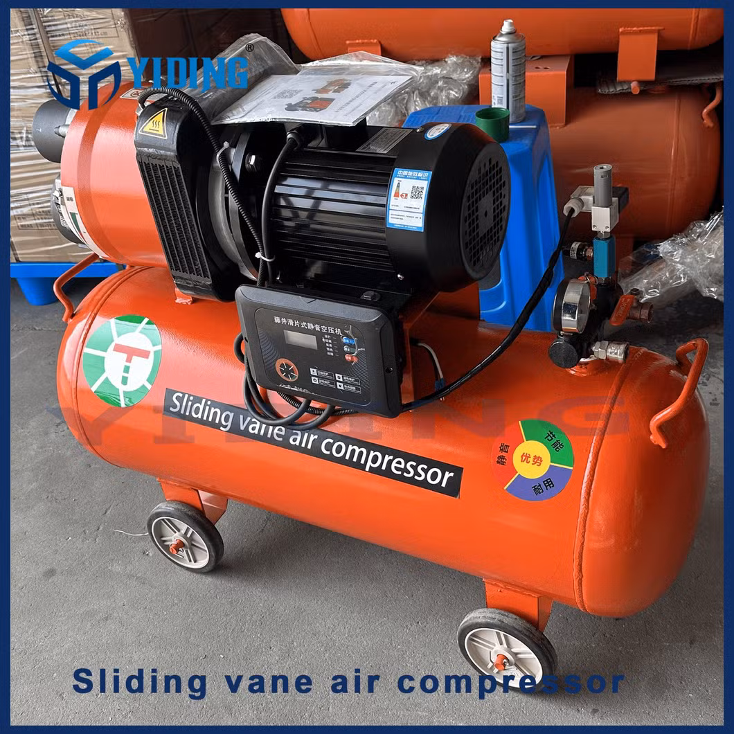 New 3kw 10bar Sliding Vane Air Cooling Direct Driven Compressed Machine Compressor