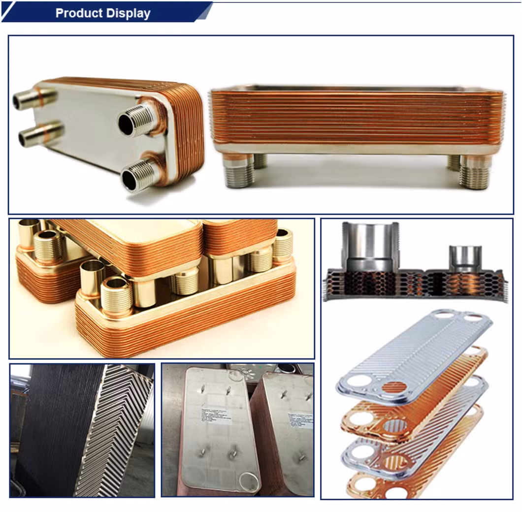 Hydraulic Oil Brazed Plate Heat Exchanger Ex95-50d Compact and Easy to Install