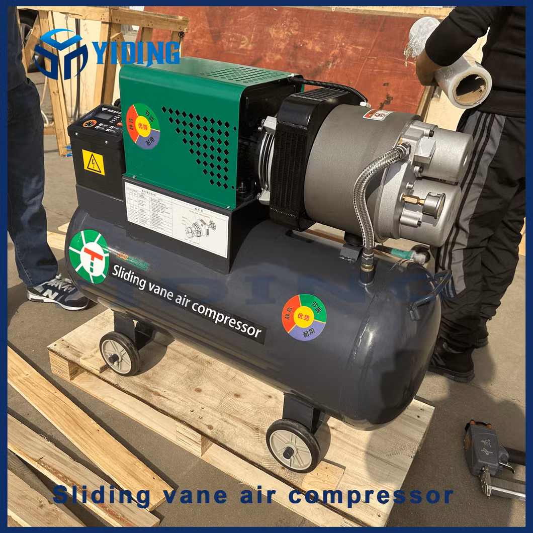 New 3kw 10bar Sliding Vane Air Cooling Direct Driven Compressed Machine Compressor
