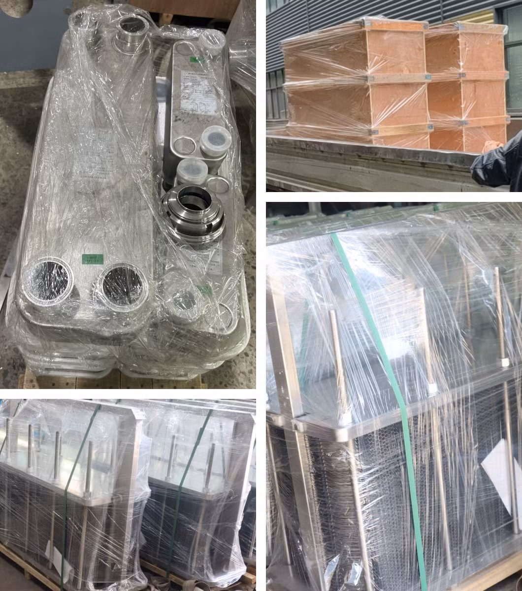 Stainless Steel Fin Tube Heat Brazed Plate Evaporator Exchanger