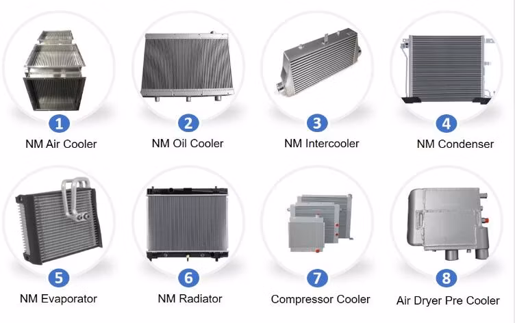 OEM Cab Aluminum Brazed Fin Car Water Radiator Heat Exchanger Core