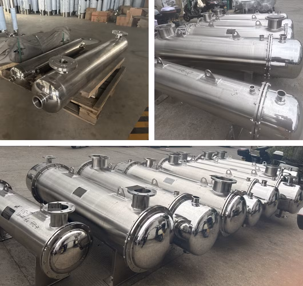 Stainless Steel Fin Tube Heat Brazed Plate Evaporator Exchanger
