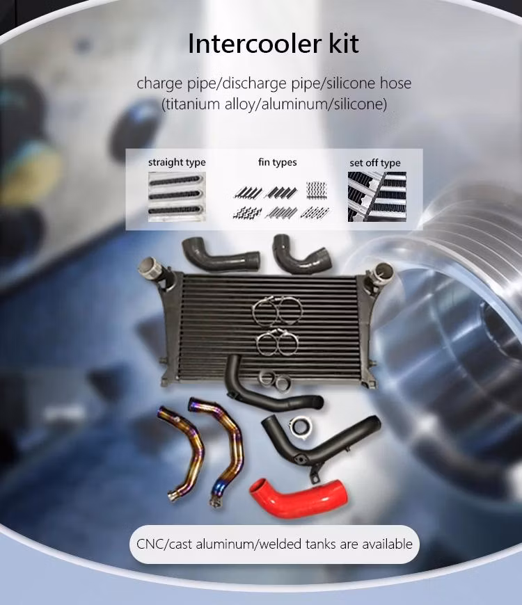 for Porscahe Cayman 718 Intercooler with CNC Billet Air Tank