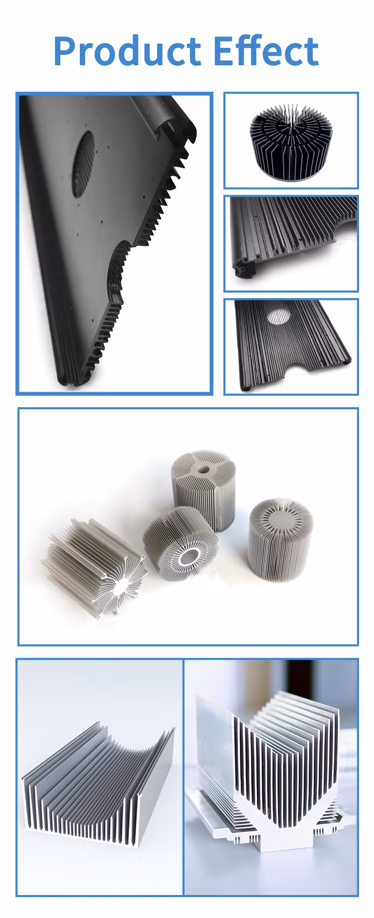 China Manufacturer Hot Sals Custom Extruded Aluminum LED Heatsink