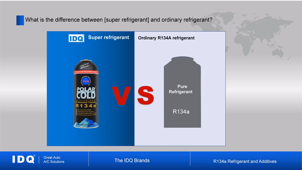 IDQ R-134a Refrigerant with Additive for HYBRID &amp; ELECTRIC VEHICLES in Various Packaging 340g