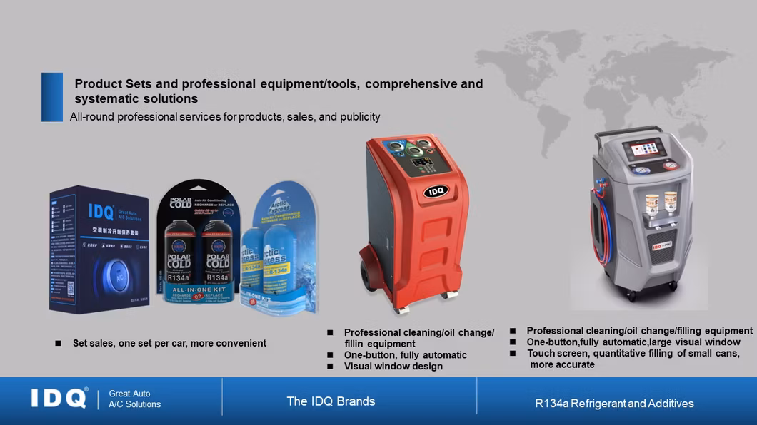 IDQ R-134a Refrigerant with Additive for HYBRID &amp; ELECTRIC VEHICLES in Various Packaging 340g