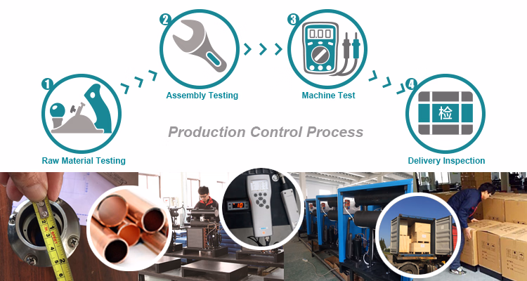 Air Cooling Type Stainless Steel Compressed Air Dryers with Air Filters