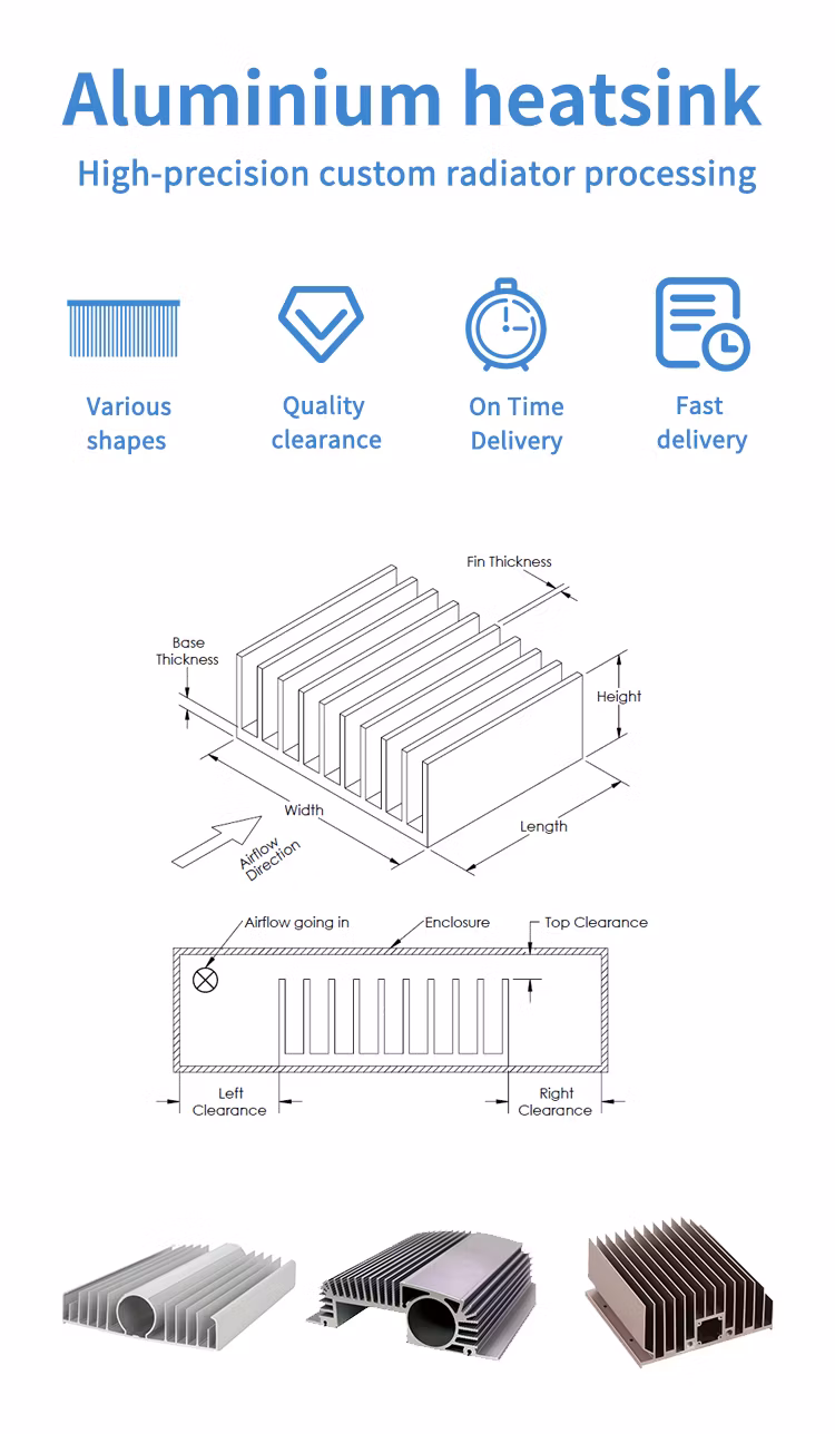 Extruded Profile Aluminum Amplifier Heatsink