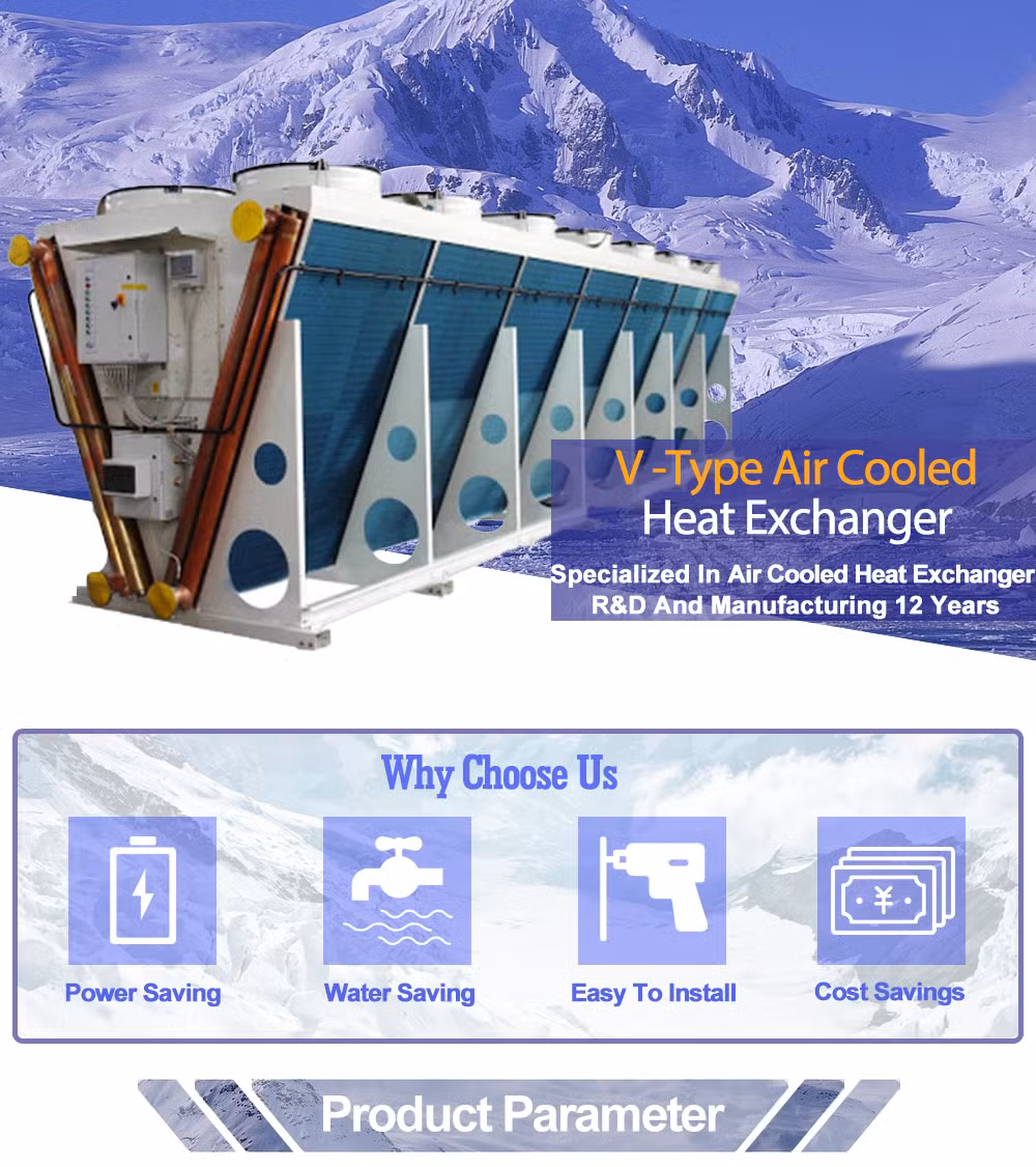 Finned Tube Industrial High Temperature Medium Cooled Air Cooled Heat Exchanger