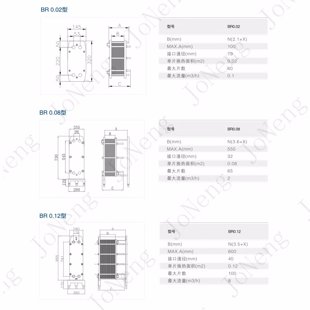 Stainless Steel Compact Sanitary Plate Heat Exchanger with Heating Function