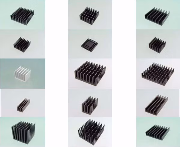 New Energy Industrial Design Aluminum Alloy Radiator Anodized Dense Fins Heavy Duty Electronic Extrusion Profile 140mm W X 38mm H