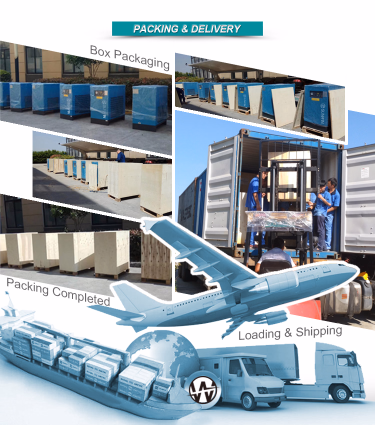 Air Cooling Type Stainless Steel Compressed Air Dryers with Air Filters