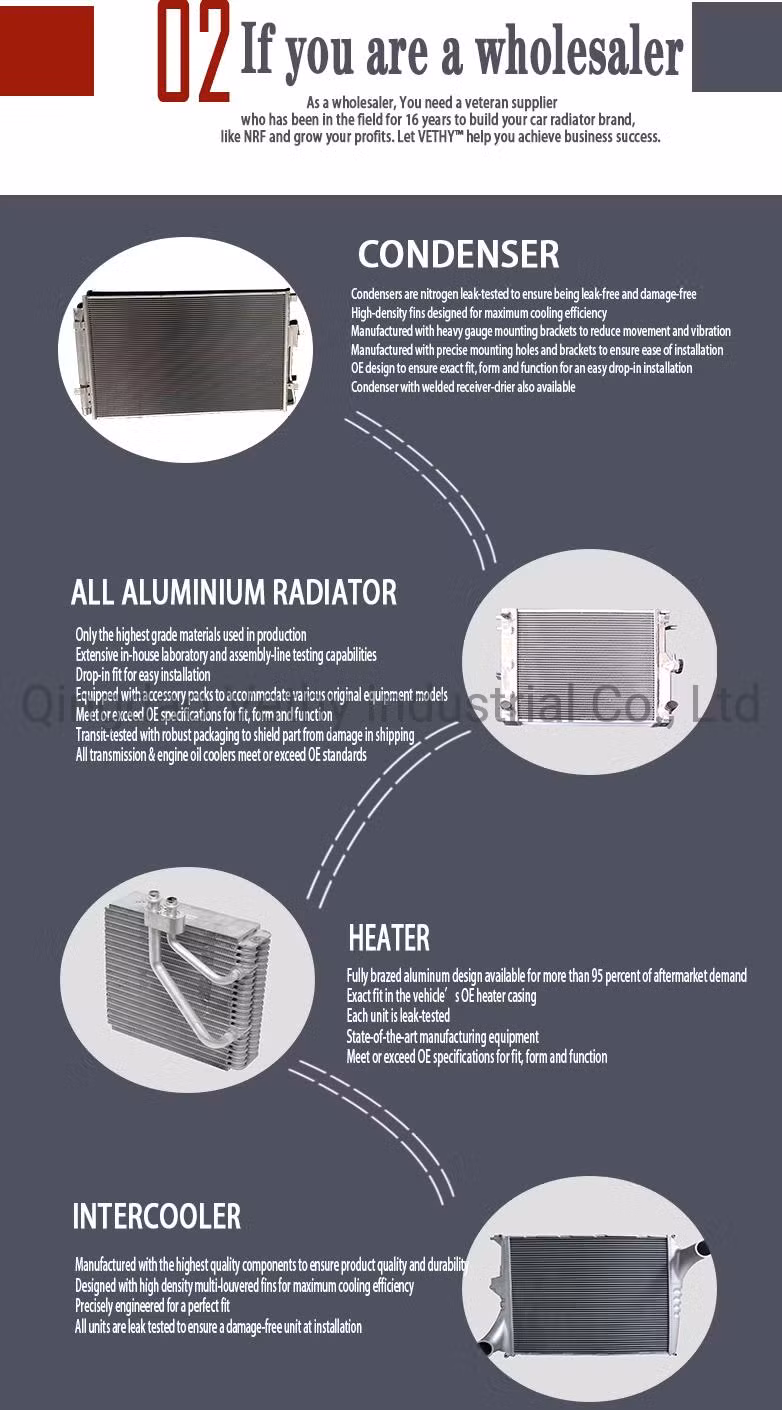 Car All Alloy Radiator for 1961-1966 Chevy Truck Ck Seriespontiac Pickup 3row All Aluminum Radiator/All Alloy Radiator/Full Aluminum Radiator