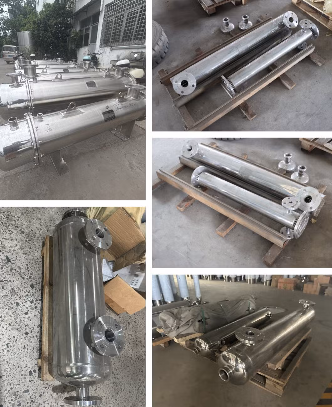 Stainless Steel Fin Tube Heat Brazed Plate Evaporator Exchanger