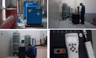 Air Cooling Type Stainless Steel Compressed Air Dryers with Air Filters