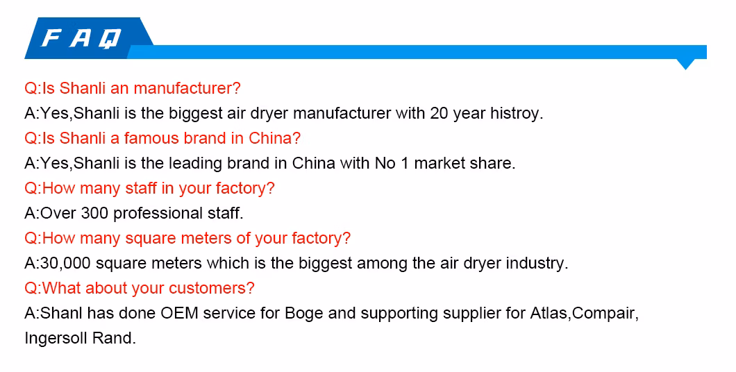 2-10 Dew Point Cooling and Water All Size Refrigerated Compressed Air Dryer for Compressor Supplier