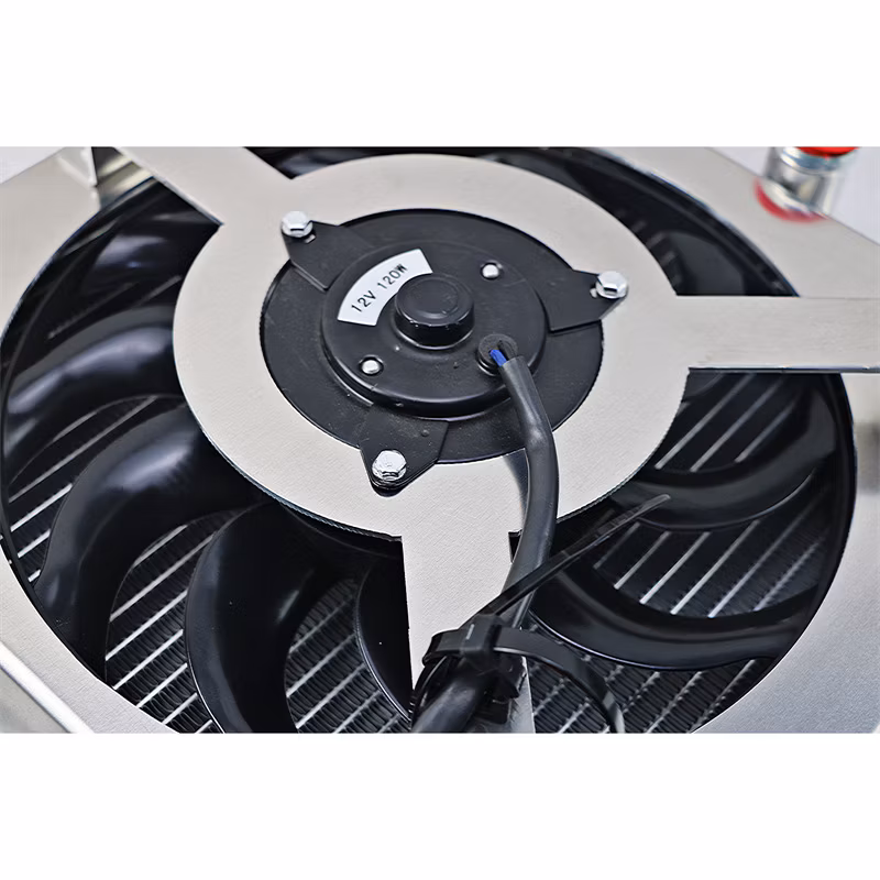 2 Row Core Radiator+Shroud Fan for Honda Civic Eg Ek Del Sol Integra B16 B18 D15