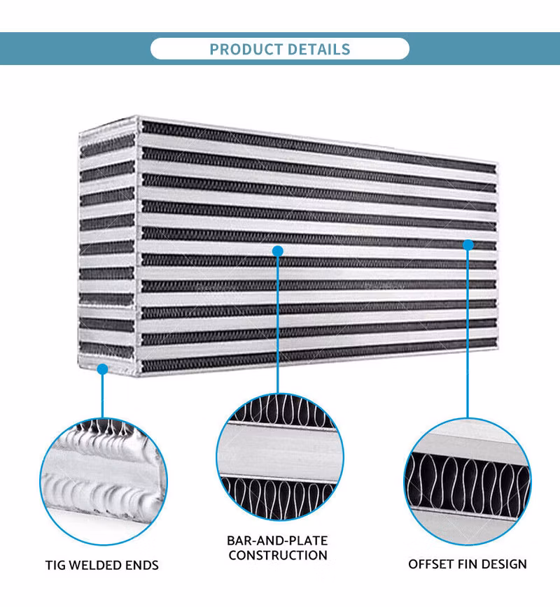 Customize Aluminum Intercooler Core Bar and Plate Intercooler Kit