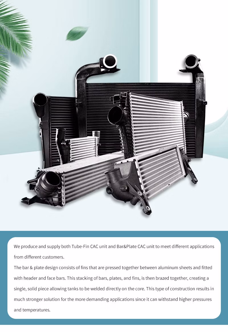 Customize Aluminum Intercooler Core Bar and Plate Intercooler Kit