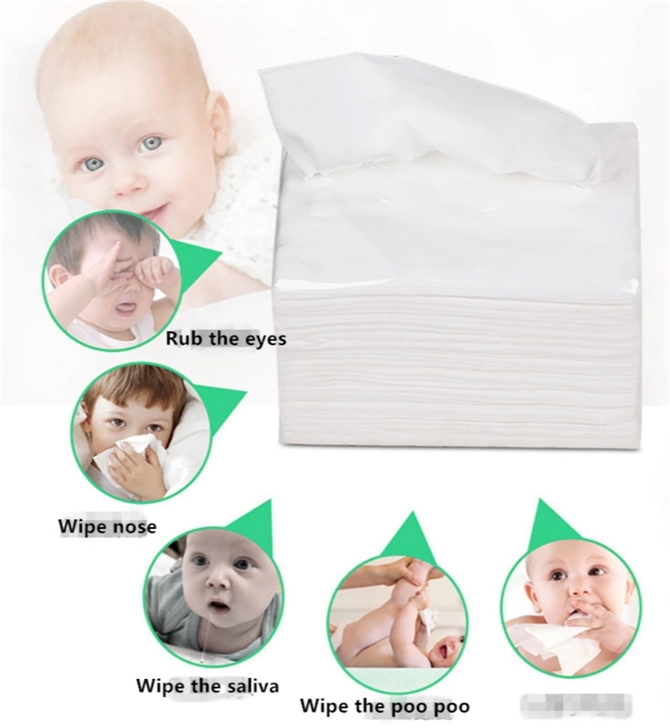 Wholesale High Quality Eco Friendly Luxury Branded Custom Cute Baby Face Facial Tissue Paper with Logo