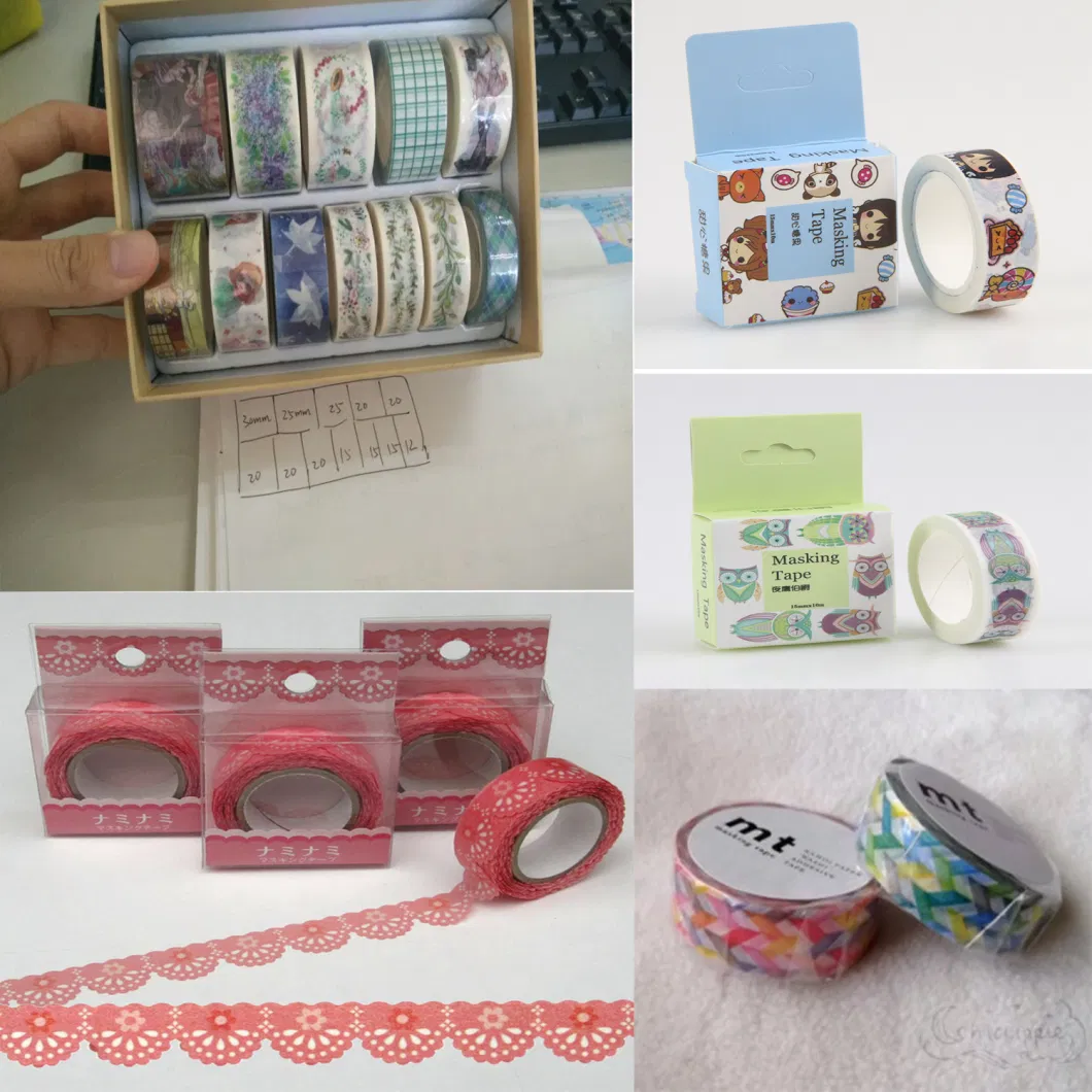 Dongguan Brand New Custom Washy Waterproof Paper Tape Decorative Washy Rose Foil Tape Wholesale