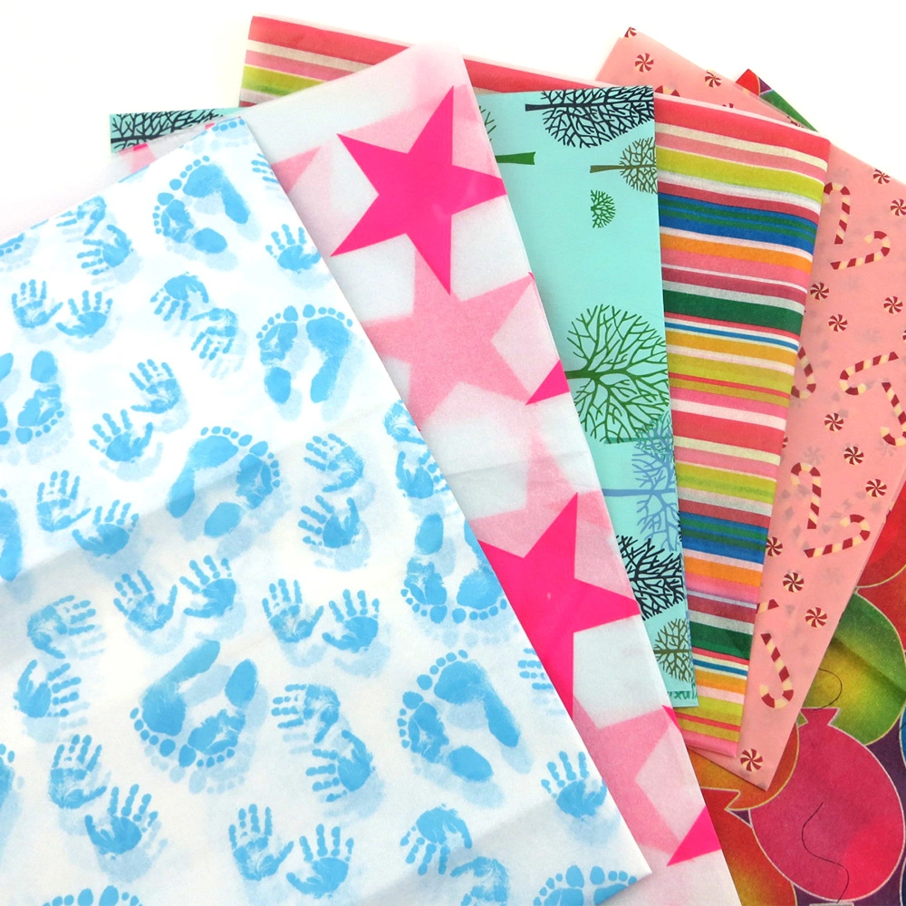 Customize Pattern Tissue Wrapping Paper Packaging, Eco-Friendly Colored Printed Tissue Paper