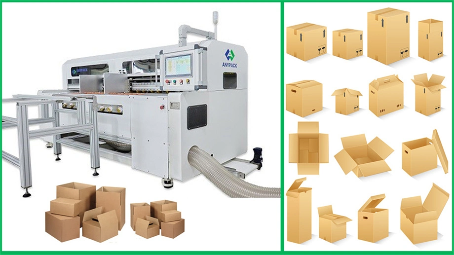 Card Board Z Type Fanfold Sheet Carton on Demand Making Machine for ERP Wms System Warehouse Application Box Use