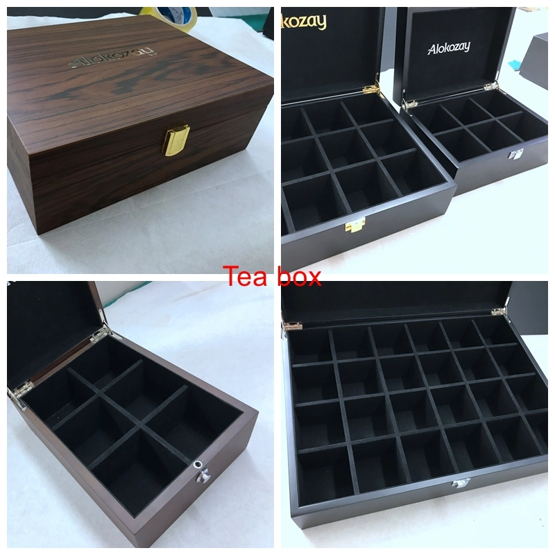 2022 New Personalized Wooden Jewelry Packaging Box Luxury Diamond Ring Gift Box with LED Light