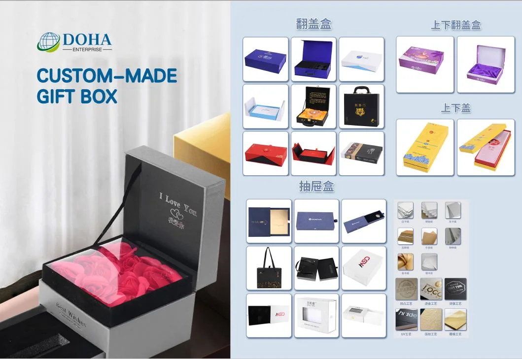 New Design Book Style Magnetic Closure Flip Gift Box for Dress Packaging